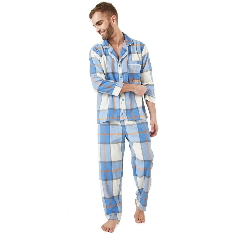 SANTANA - Pijama Hombre Leñadora Azul