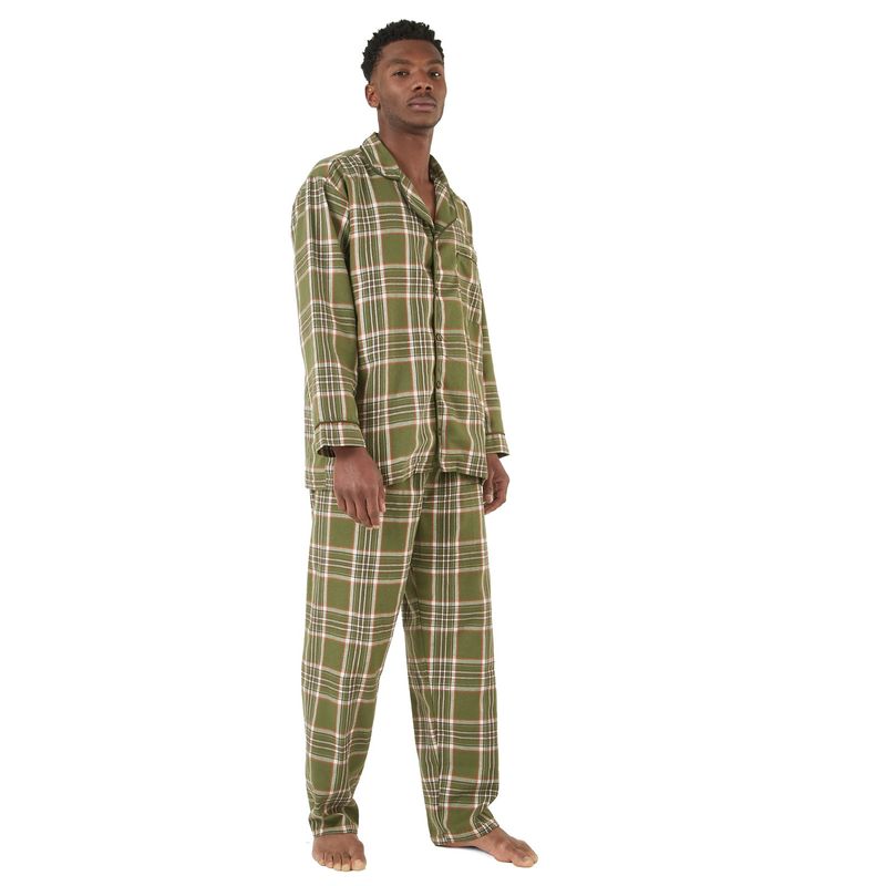 SANTANA - Pijama Hombre Leñadora Verde
