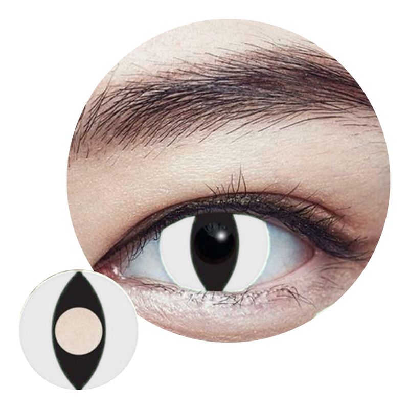 GENERICO - Par Lentes Contacto Cosmeticos Hidrocolor Disfraz Halloween