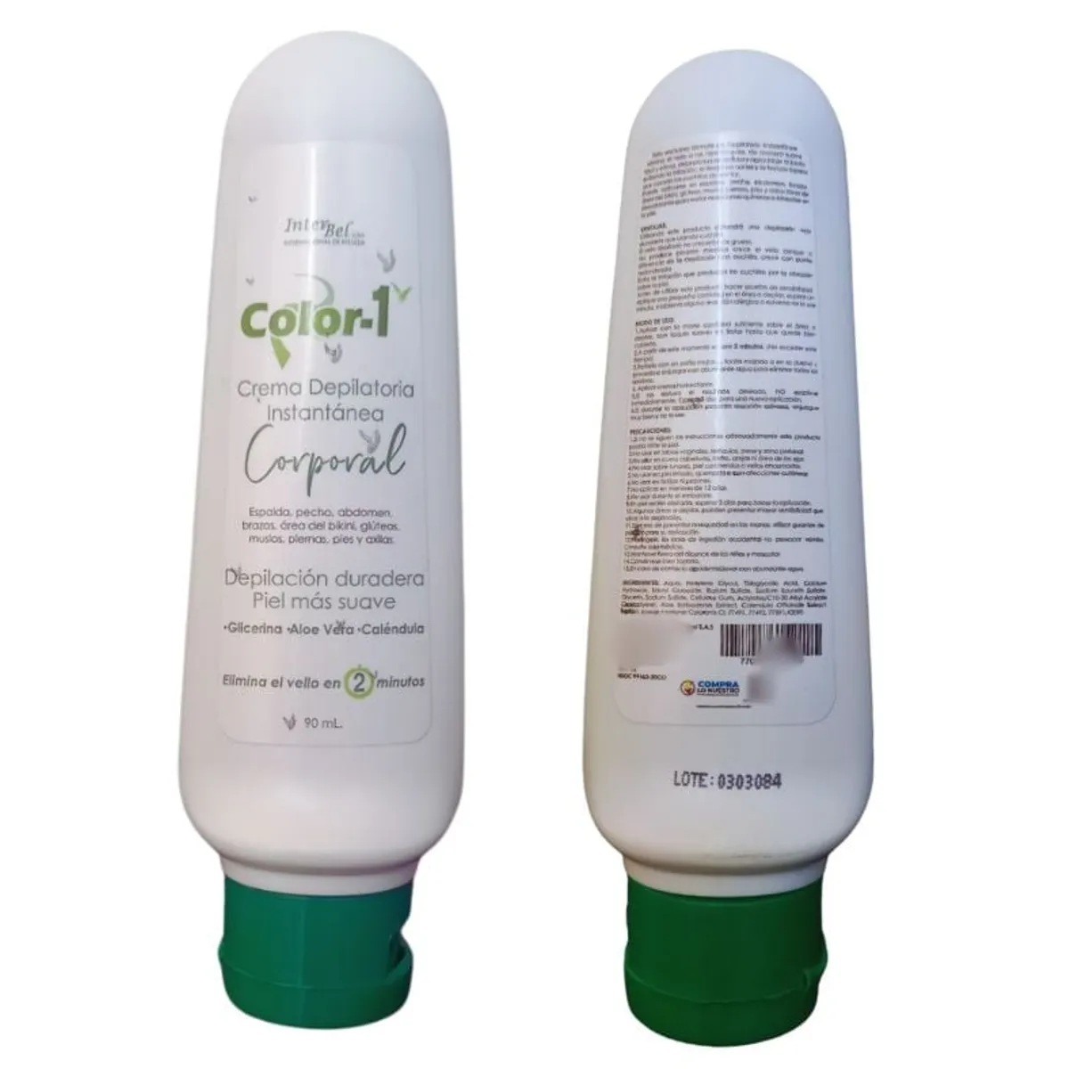 COLOR - CREMA DEPILATORIA INSTANTANEA  CORPORAL 90 ml COLOR 1