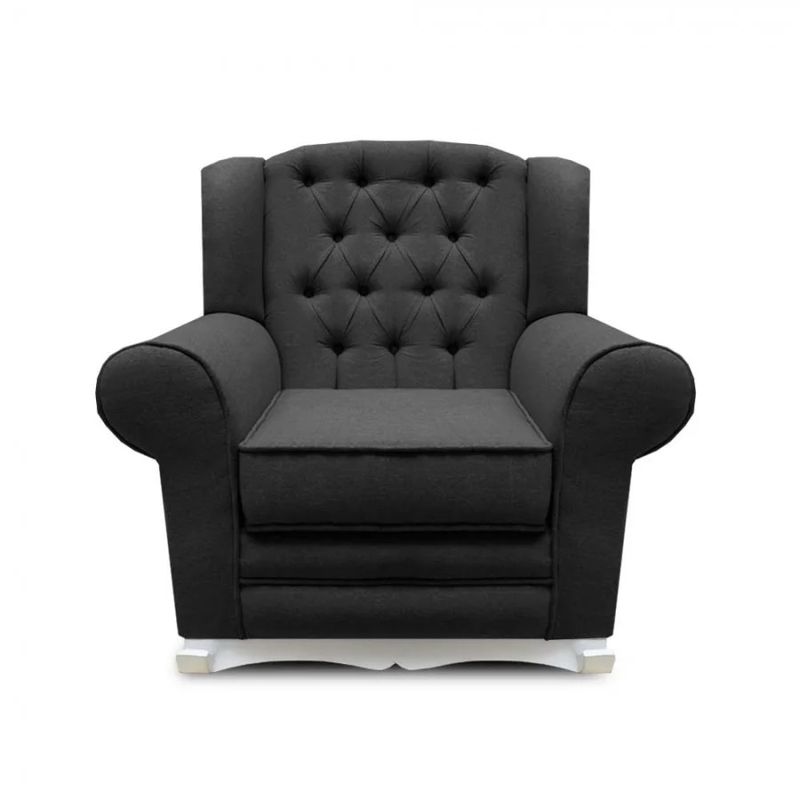 MAGIC CLASS - SILLA MECEDORA SAN DIEGO ECOCUERO NEGRO