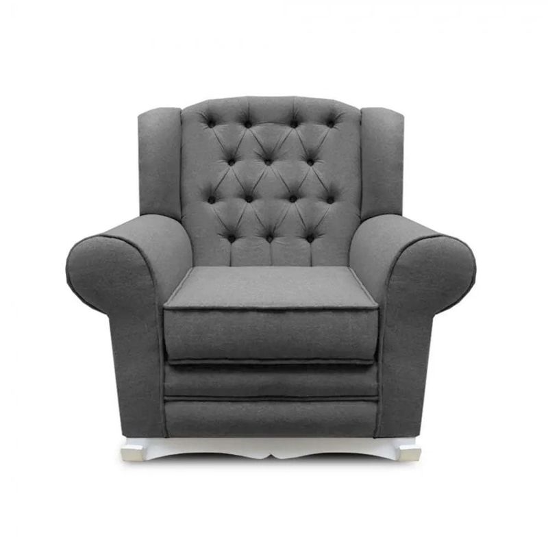 MAGIC CLASS - SILLA MECEDORA SAN DIEGO ECOCUERO GRIS