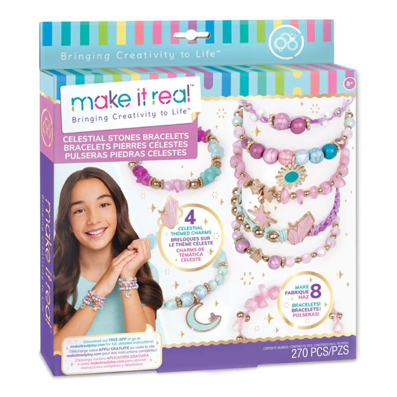 MAKE IT REAL - KIT PULSERAS CON PIEDRAS CELESTIALES - MAKE IT REAL