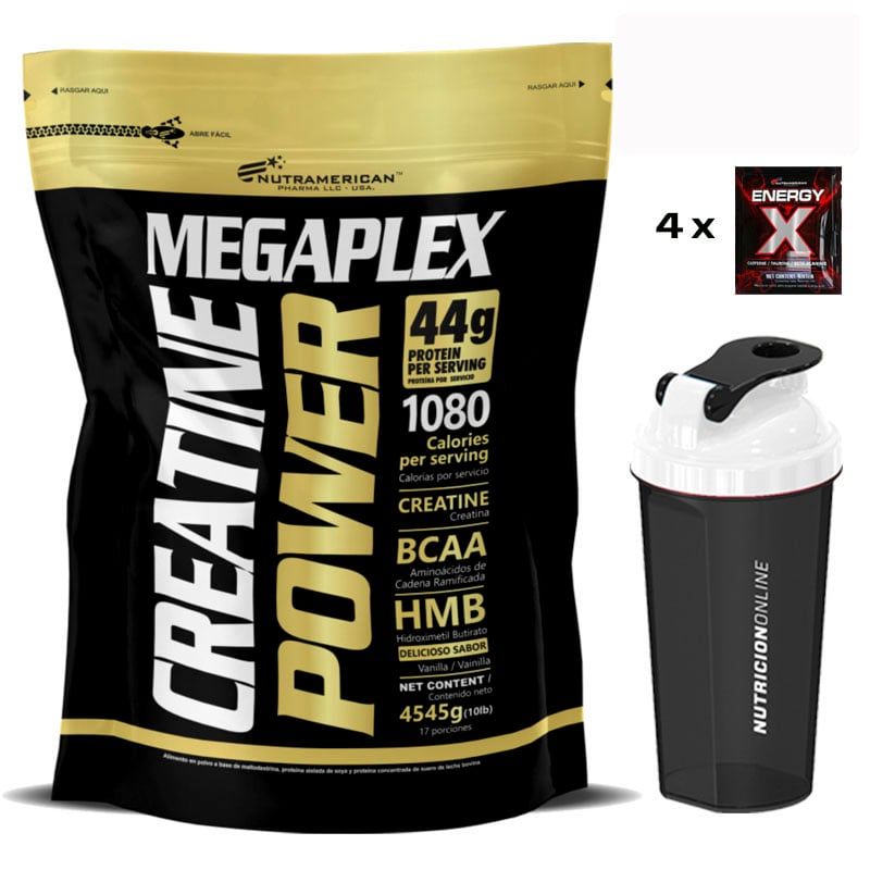 UPN - MegaPlex Creatine Power 10lb + Termo + 4 Energy X