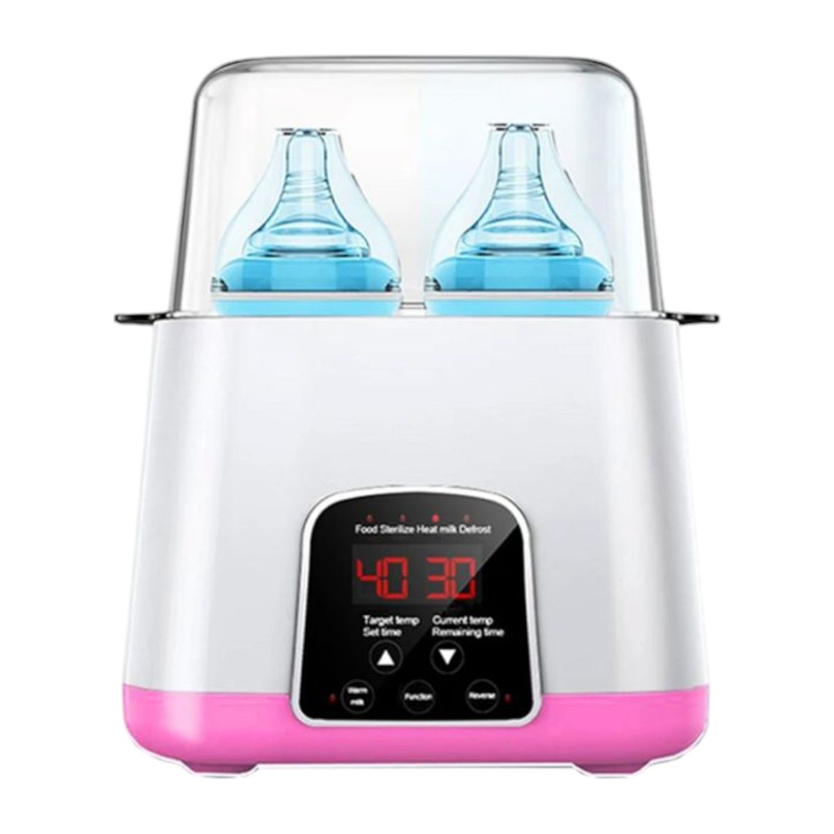 GENERICO - Esterilizador Calentador Digital De Biberones Y Teteros Rosa