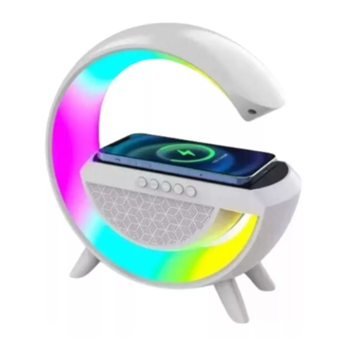 AFM - Speaker G Cargador Celular Bluetooth Luz Led Colores Radio