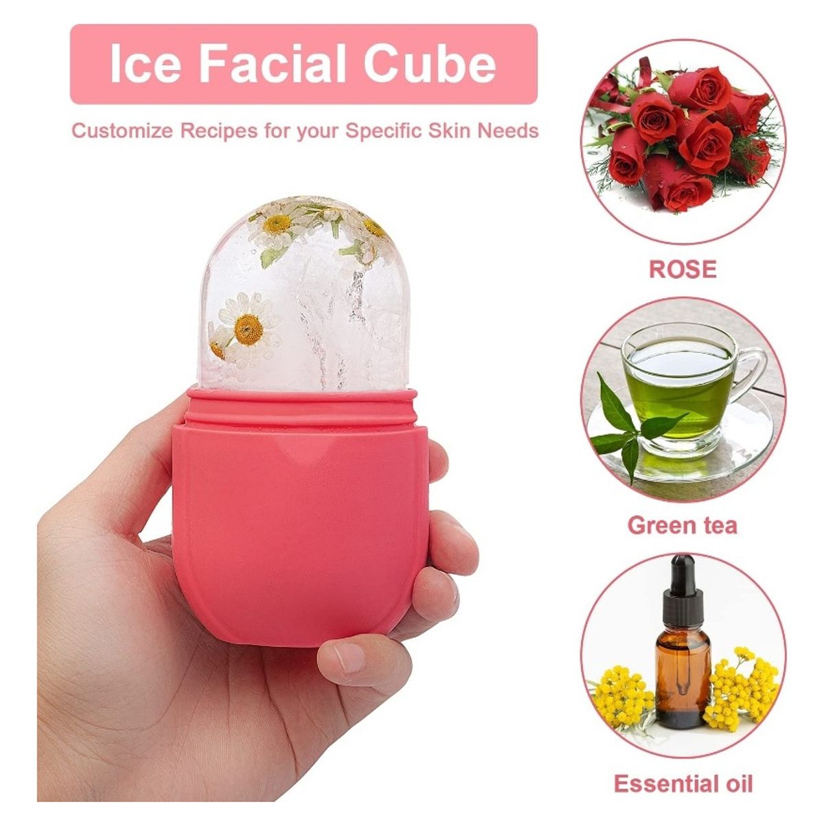 GENERICO - Rodillo Hielo Masajeador Facial