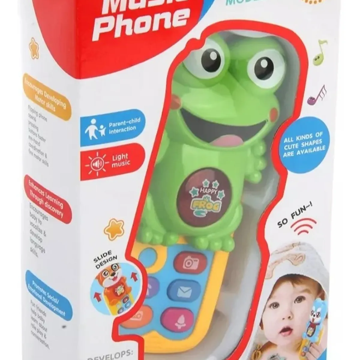 MUSIC - Teléfono Celular Juguete Didáctico Musical Tonos Bebes Niños