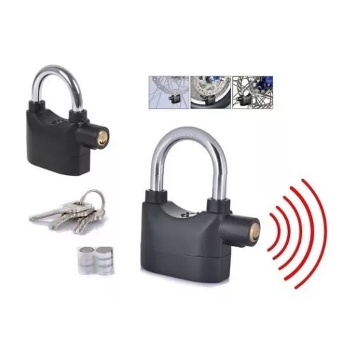 AFM - Candado Con Alarma Para Moto