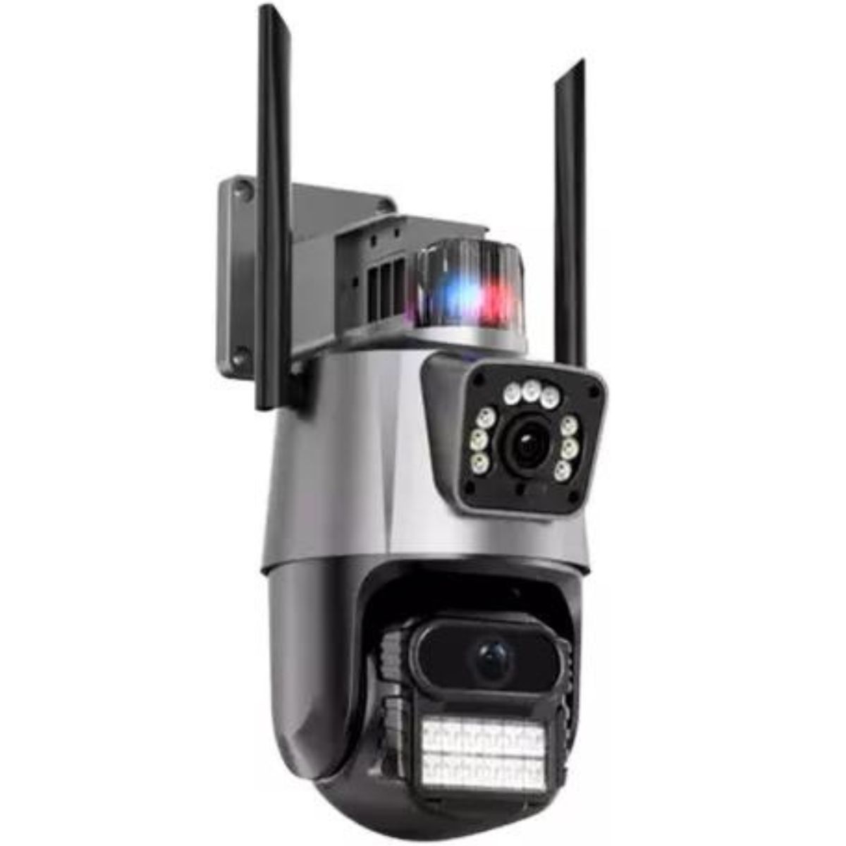 GENERICO - Cámara De Seguridad Exterior Doble Lente App Icsee