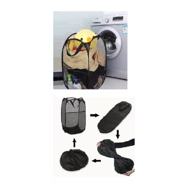 AFM - Canasta Cesta Cesto De Ropa Sucia Compartimiento Plegable