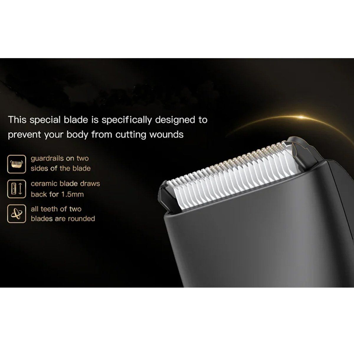 GENERICO - Afeitadora Intima Hombre Recargable