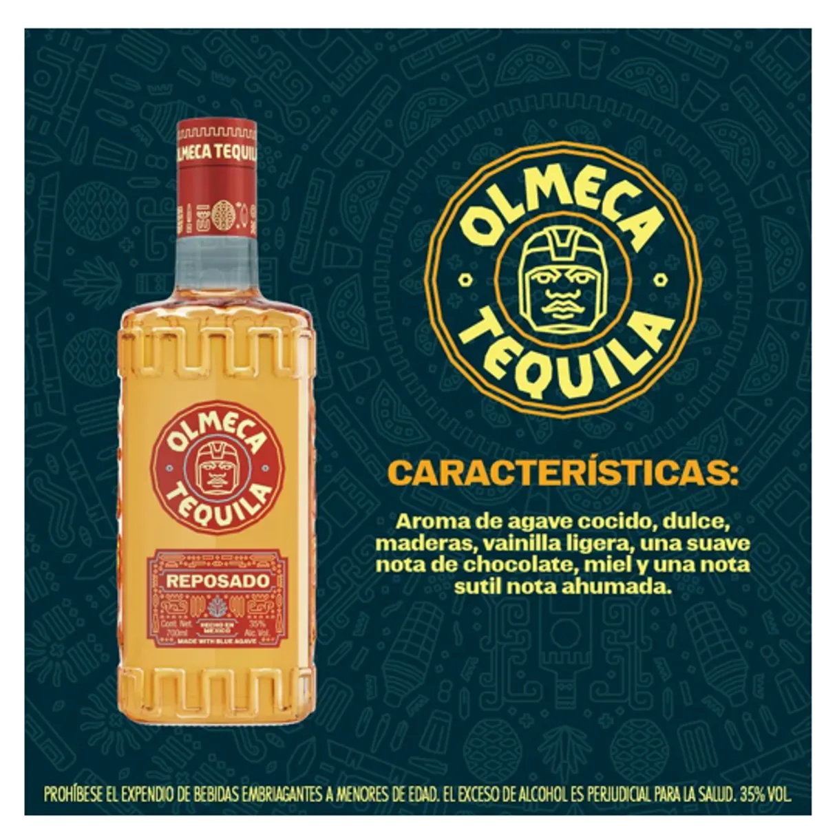 OLMECA - Tequila Olmeca Reposado 700ml