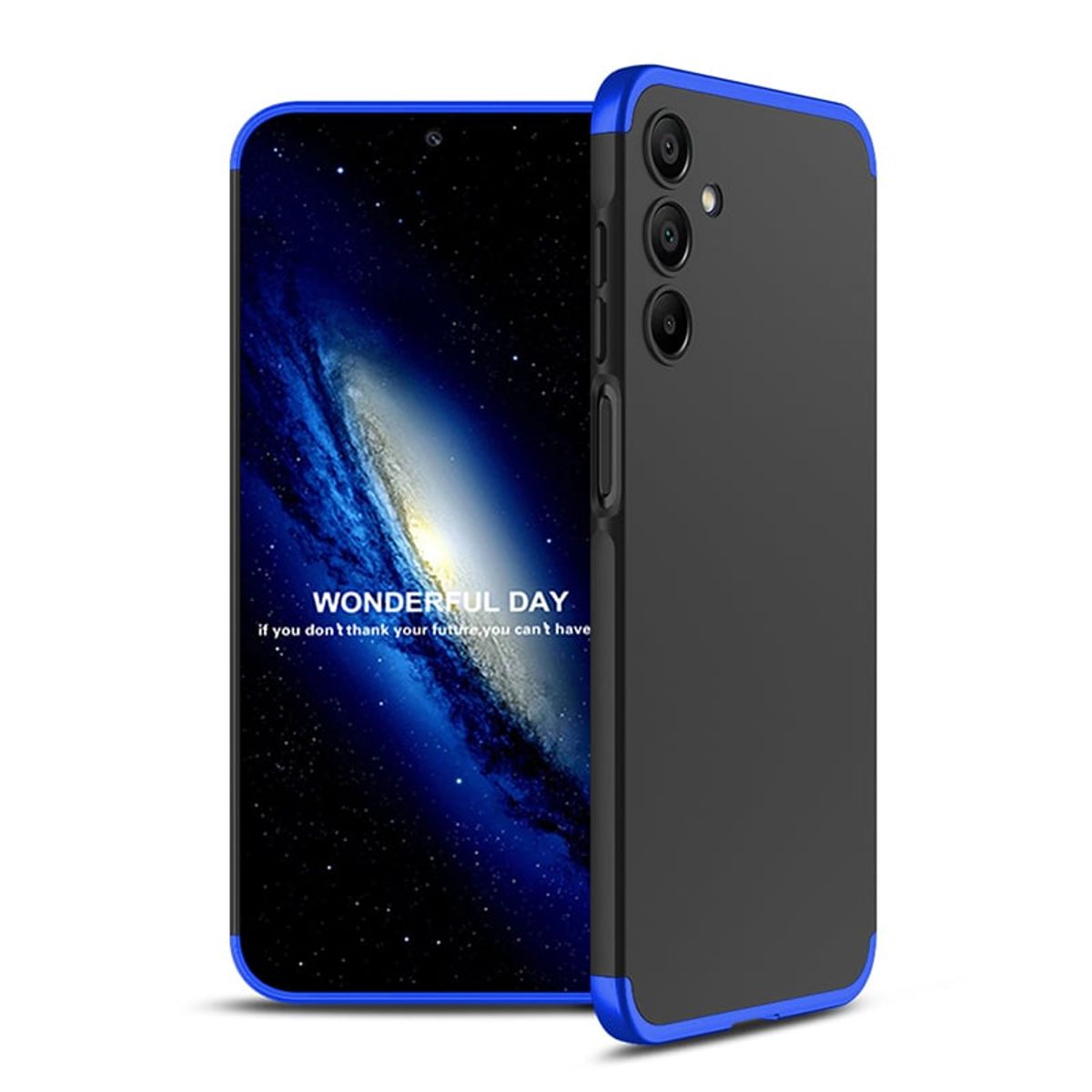 GENERICO - Funda Carcasa Estuche Protector Para Samsung A15 Azul Negro