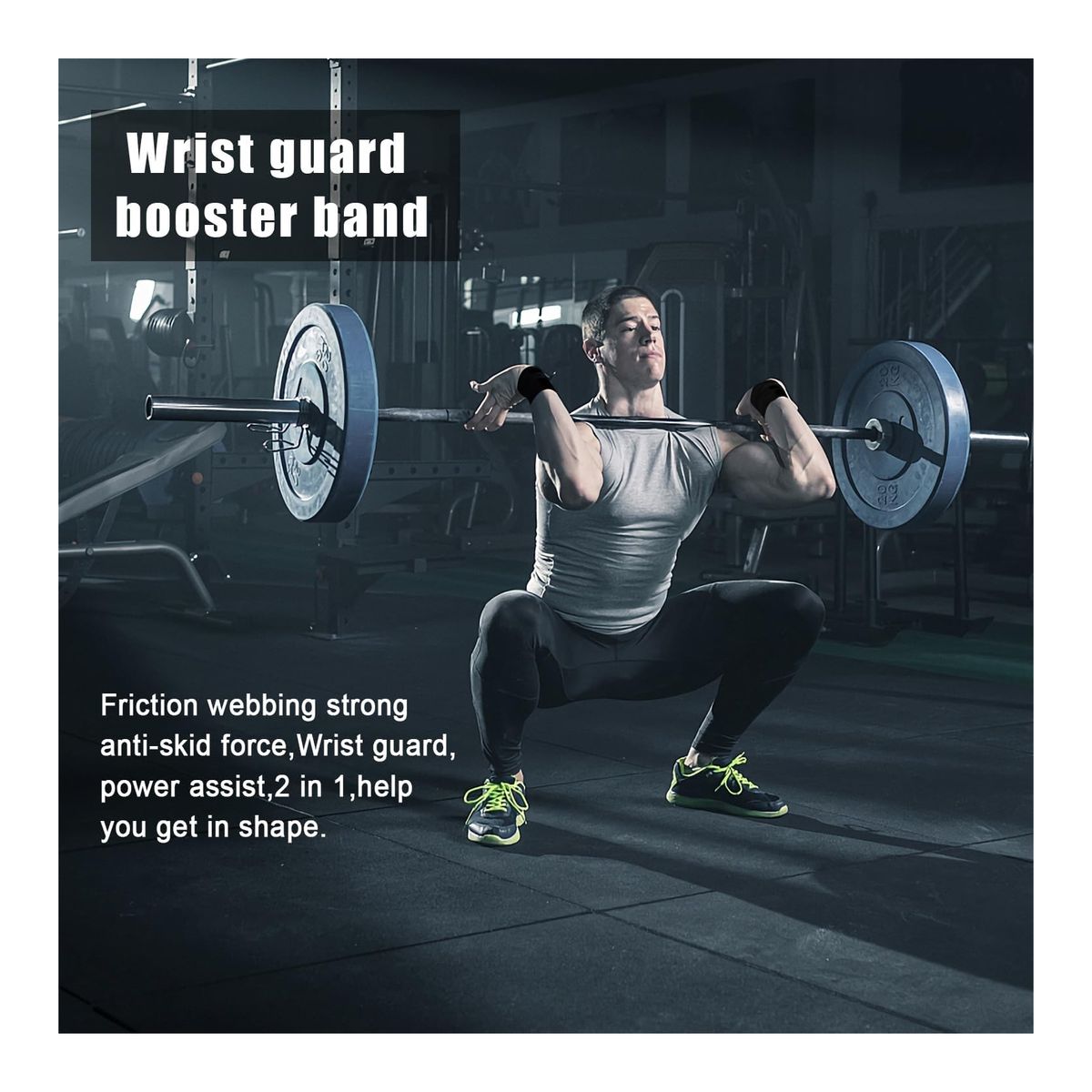 GENERICO - Straps De Levantamiento De Pesas Para Gimnasio x2 Negras