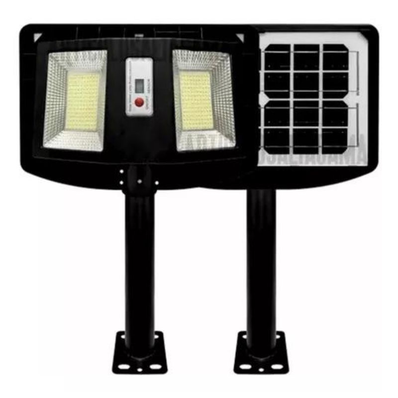 GENERICO - Lampara Calle Reflector Doble Panel Energía Solar 300w Cl115