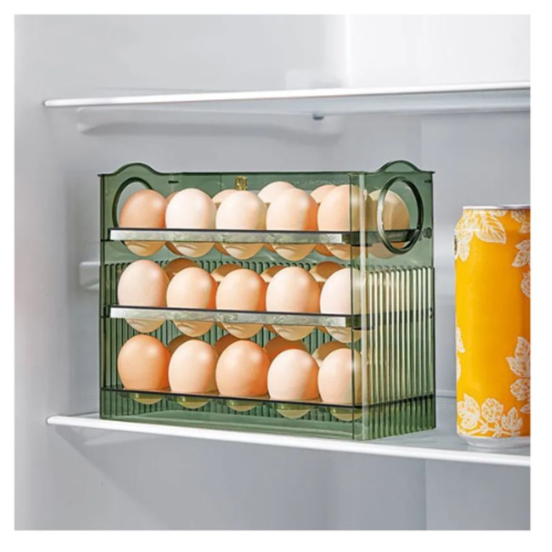 AFM - Caja De Almacenamiento Organizadora Para Huevos 30 Puestos