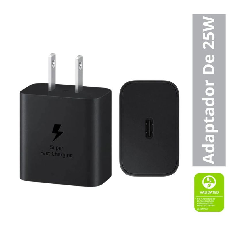SAMSUNG - Cargador de pared SAMSUNG EP-T2510 25W USB-C sin cable