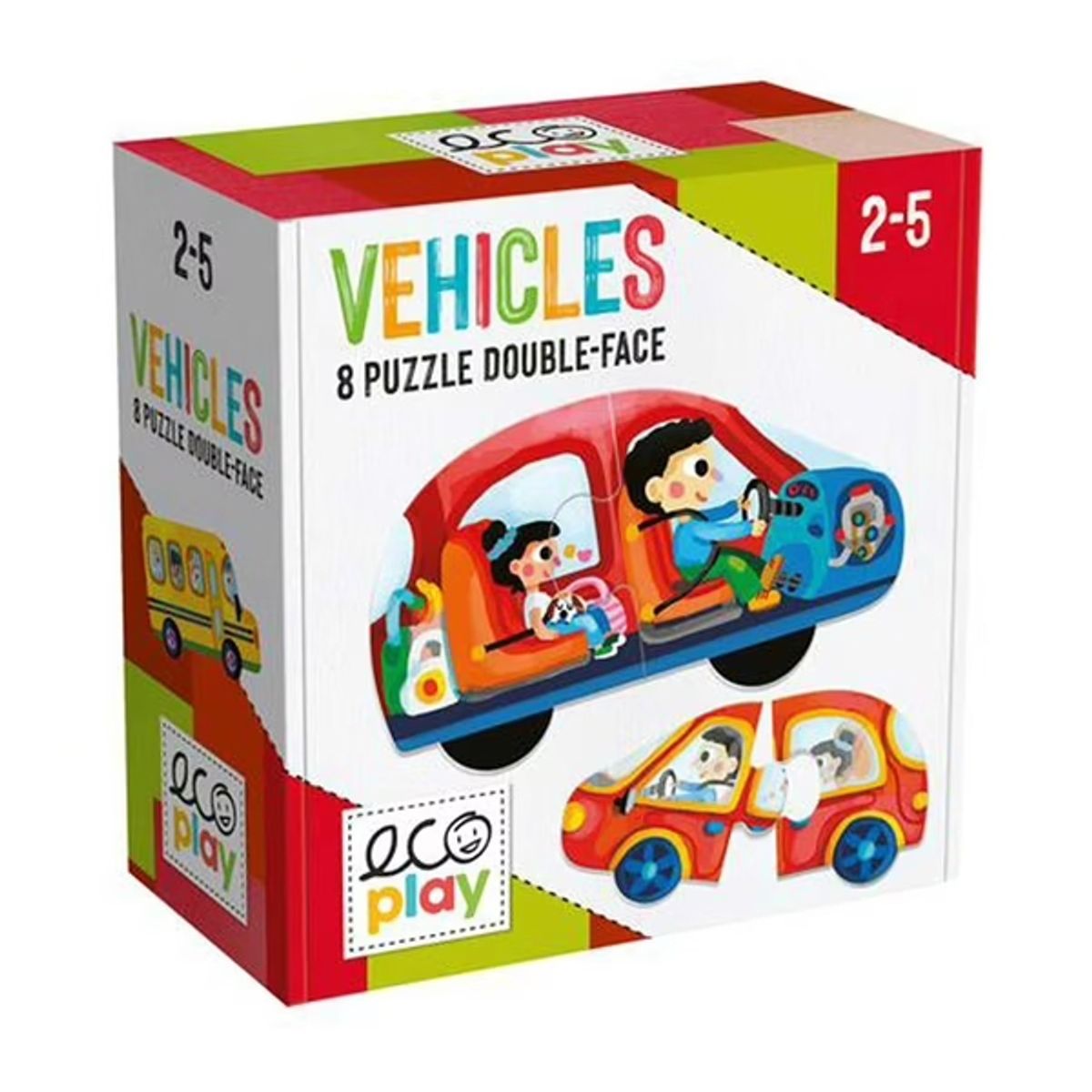 JUGANDO Y EDUCANDO - Rompecabezas Educativo De Vehículos para Niños