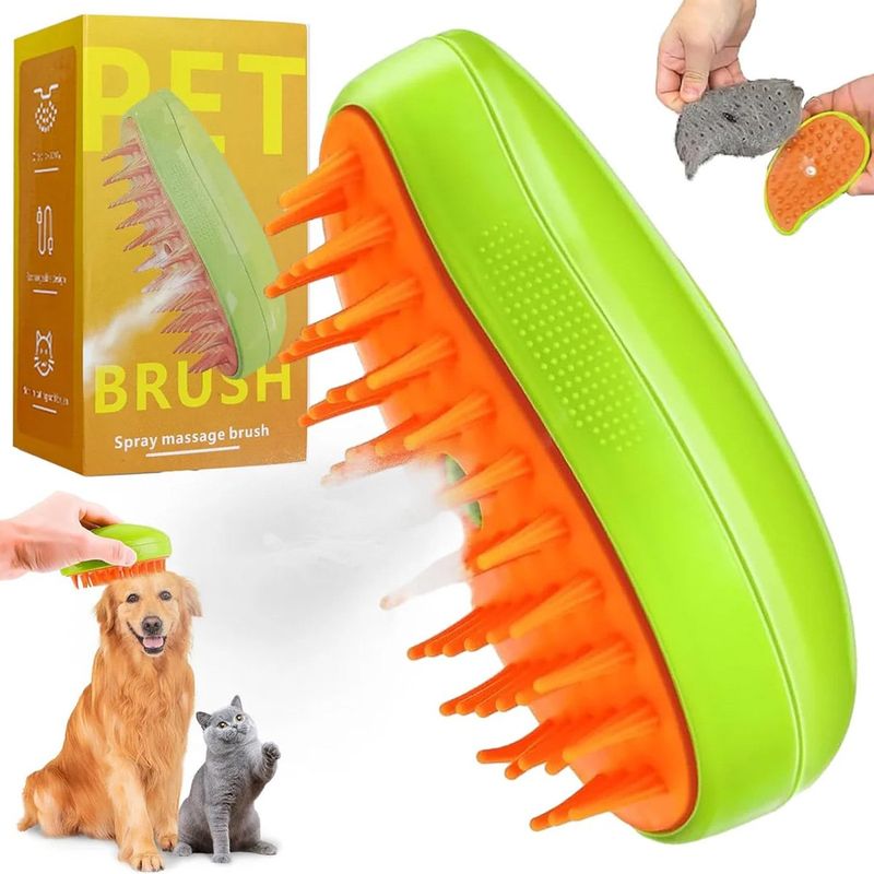 GENERICO - Cepillo De Vapor Macotas Peine Gatos Perros Masajeador
