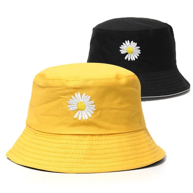 GENERAL - Sombrero Gorro Pescador Bordado Doble Faz Bucket Hat Moda