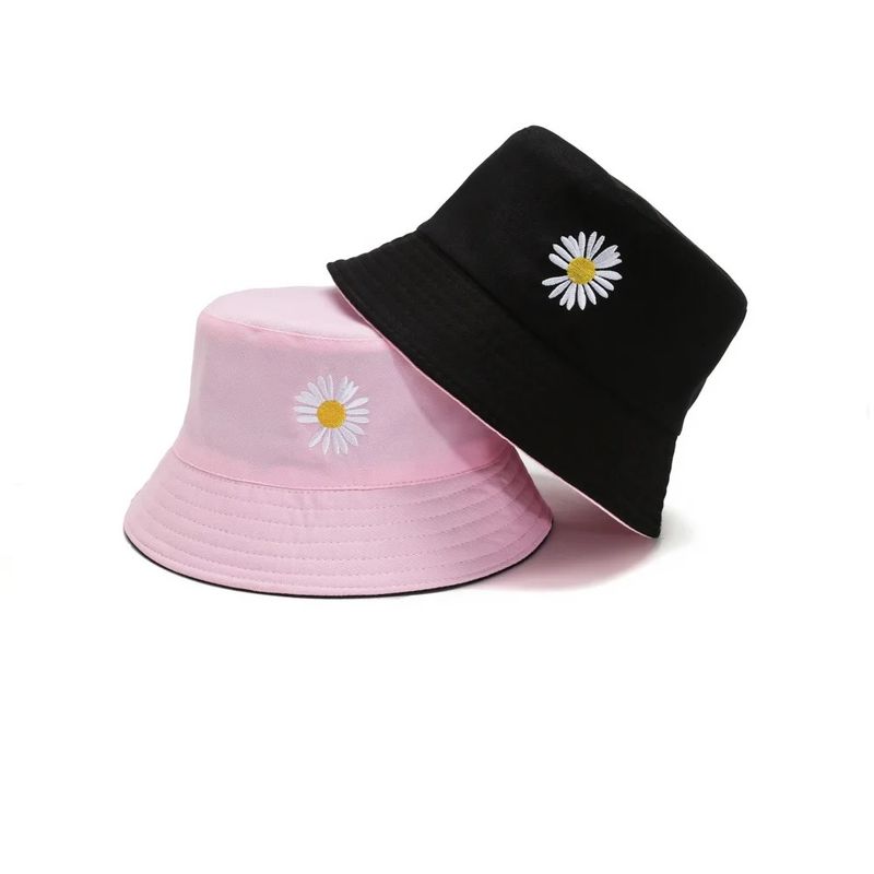 GENERAL - Sombrero Gorro Pescador Bordado Doble Faz Bucket Hat Moda