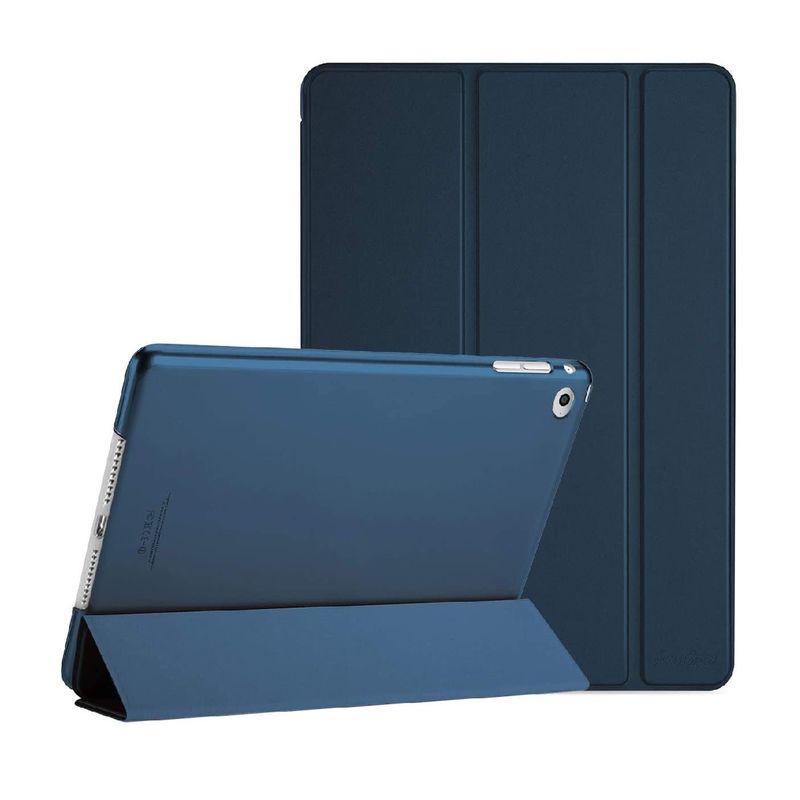 GENERICO - Estuche Para iPad 10.2 7, 8 y 9 Generacion + Vidrio Ceramico - Azul