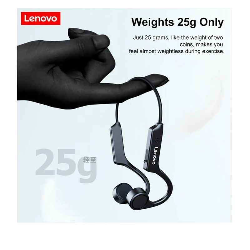 LENOVO - Audífonos Diadema Bluetooth Conducción Osea Lenovo X4
