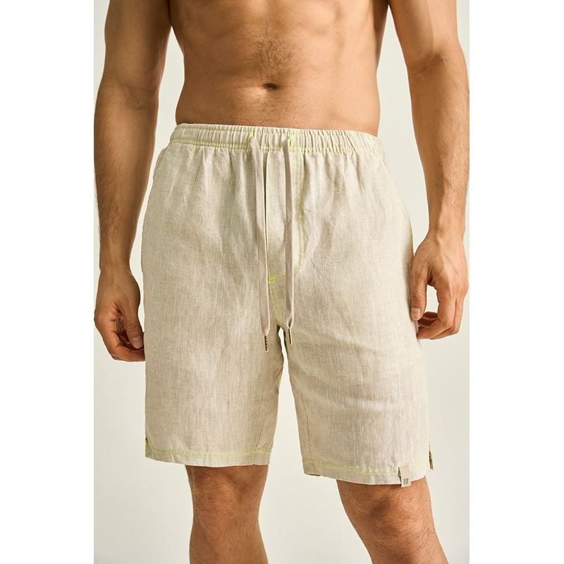 ILOT - SHORTS SILUETA AJUSTADA Y COSTURAS EN CONTRASTE BH42041S PARA HOMBRE_.