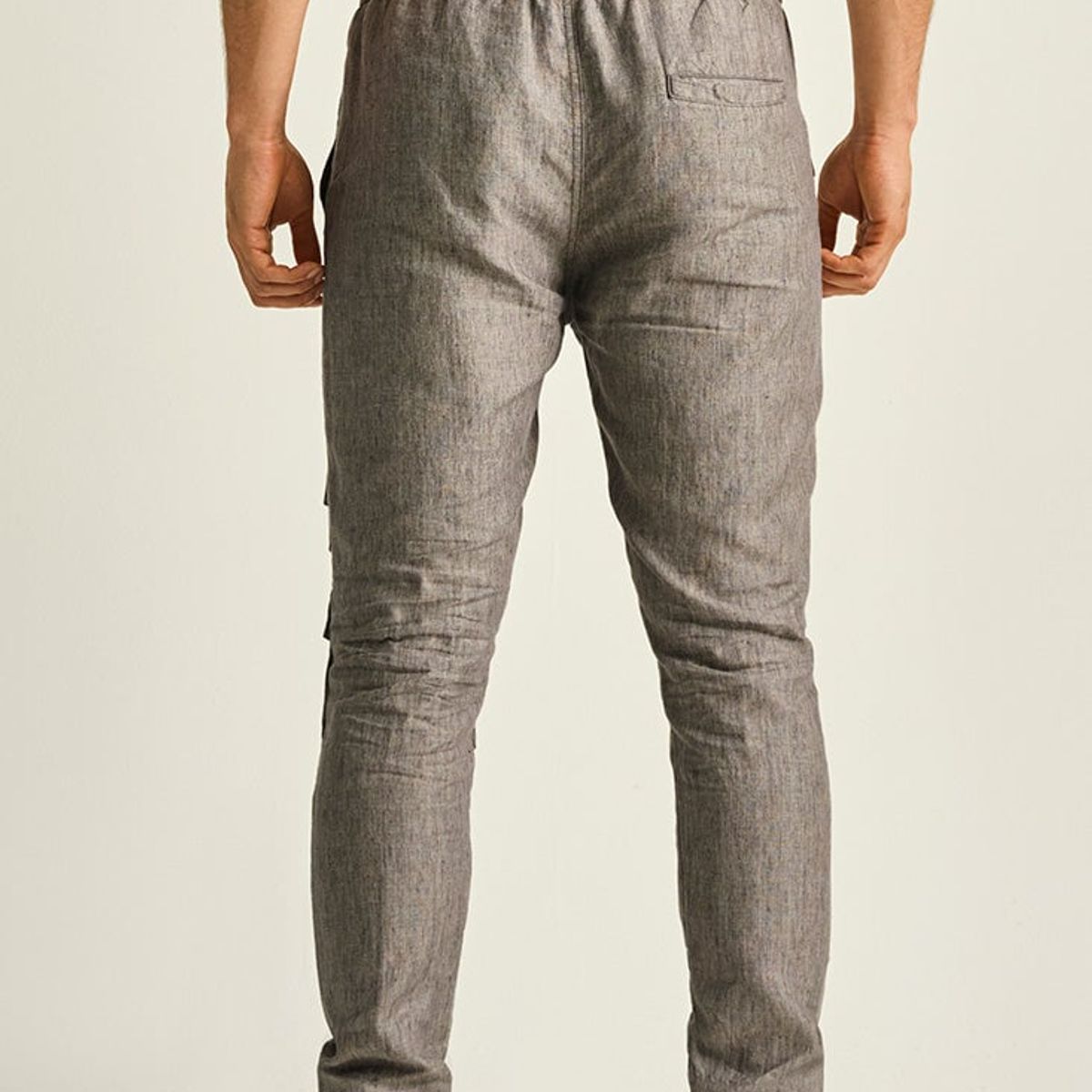 ILOT - PANTALÓN CARGO EN LINO SILUETA RELAJADA PH40041S PARA HOMBRE