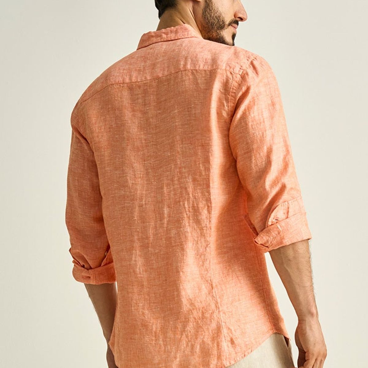 ILOT - CAMISA EN LINO MANGA LARGA SILUETA AJUSTADA SH79041S PARA HOMBRE