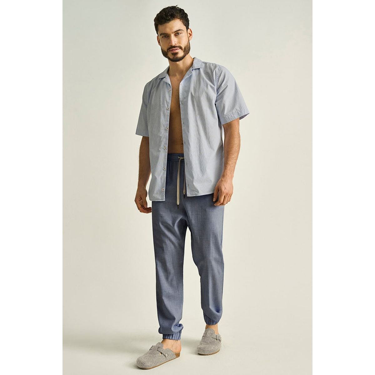 ILOT - SET CAMISA Y PANTALÓN HOMEWEAR HH08041S PARA HOMBRE