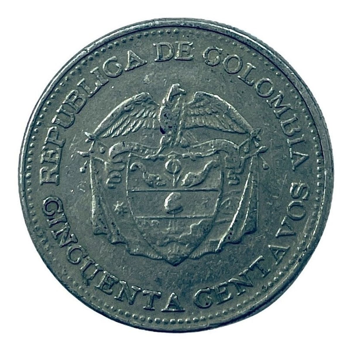 GENERICO - Moneda 50 Centavos Colombia - Libertador Simon Bolivar