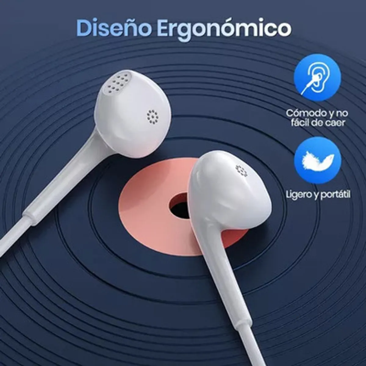 GENERICO - Audífonos In-ear Manos Libres Alámbrico Tipo Usb C Aut124 Color Blanco