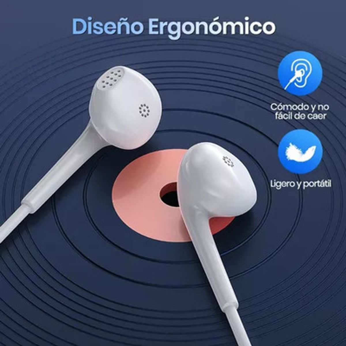 GENERICO - Audífonos In-ear Manos Libres Alámbrico Tipo Usb C Aut124 Color Blanco