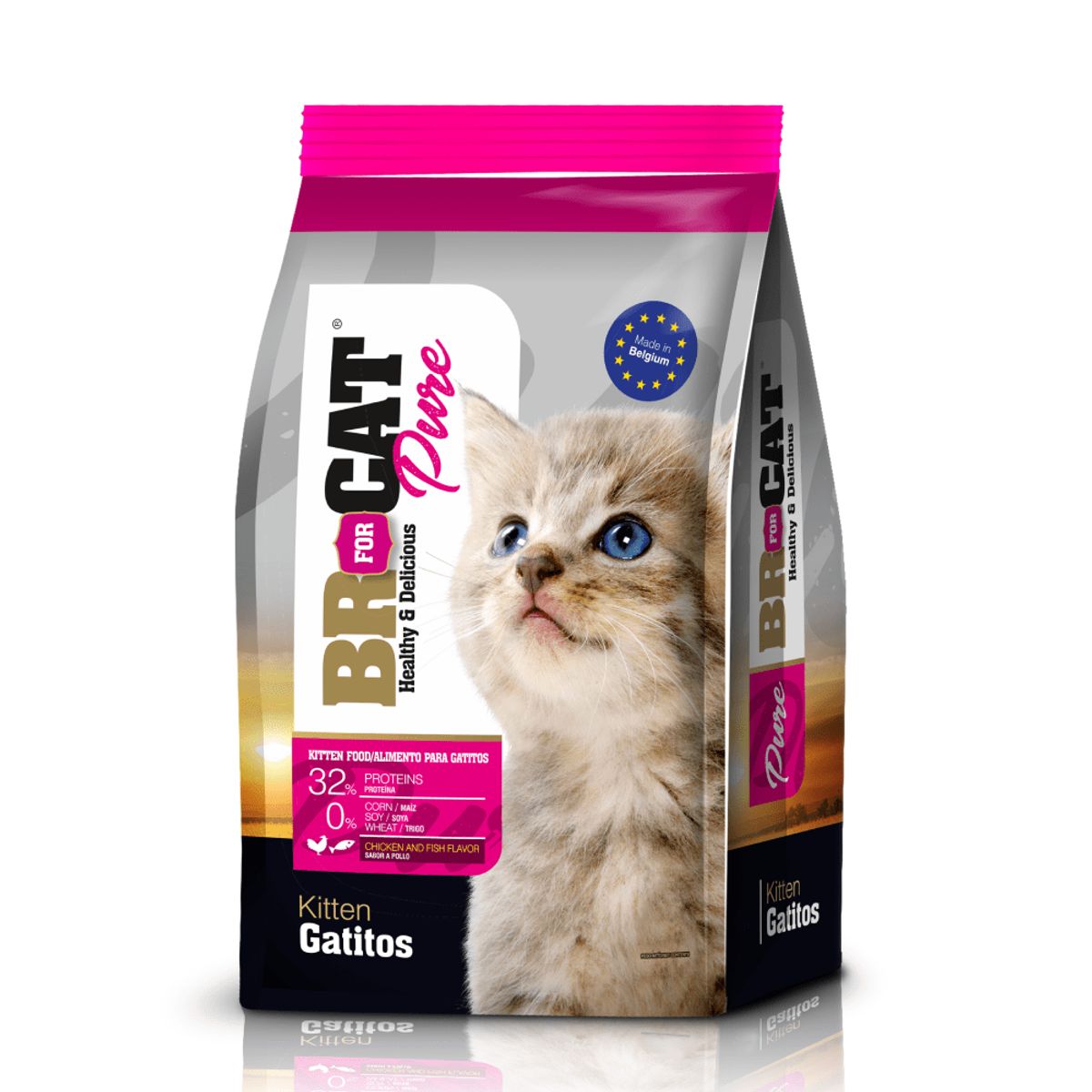 BR - Alimento Br For Cat Pure Gatito Pollo x 3Kg