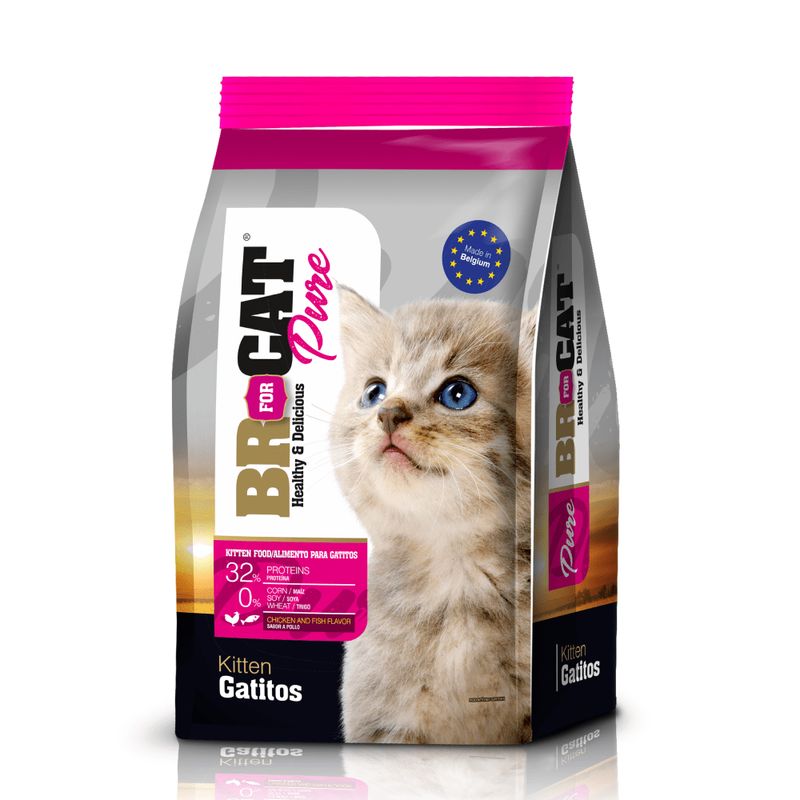 BR - Alimento Br For Cat Pure Gatito Pollo x 3Kg
