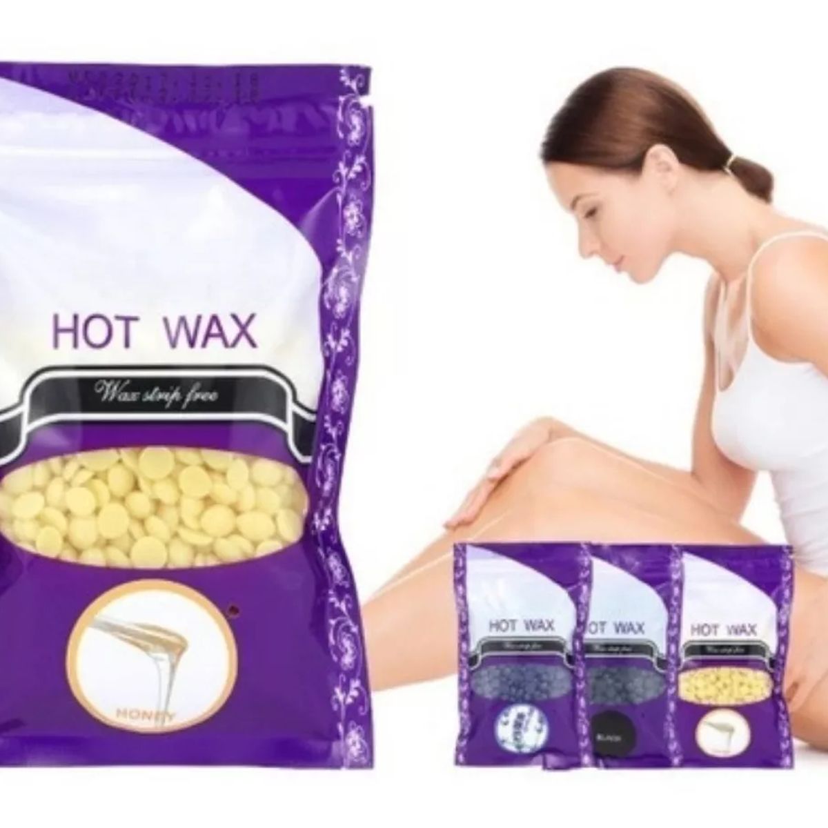 GENERICO - Cera Depilatoria En Perlas Para Olla Cera Hard Wax 100gr gramos