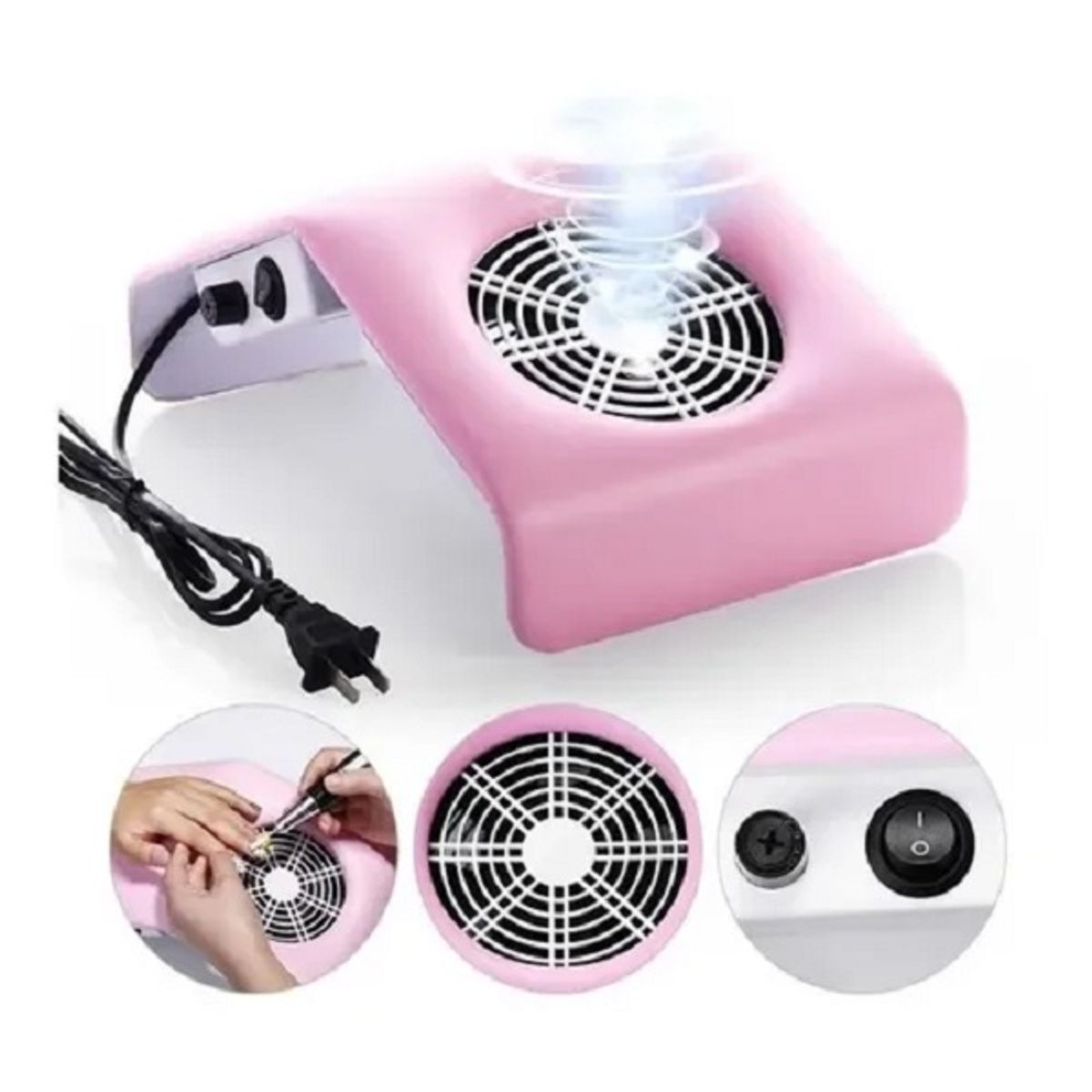 GENERICO - Extractor De Polvo De Uñas Aspiradora Manicure