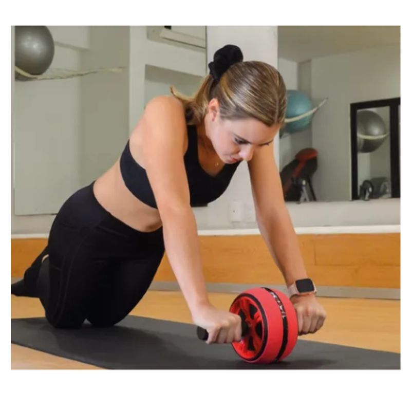 AFM - Rueda Para Abdominales Uso Rudo + Mini Tapete Antideslizante