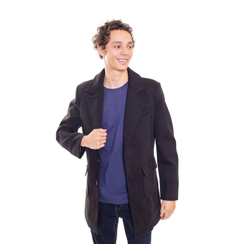 DREAMER - ABRIGO CAFE Y NEGRO PARA HOMBRE_.