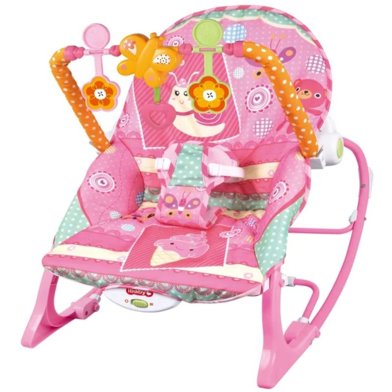 GENERICO - Silla mesedora vibradora y musical rocker crece conmigo niña