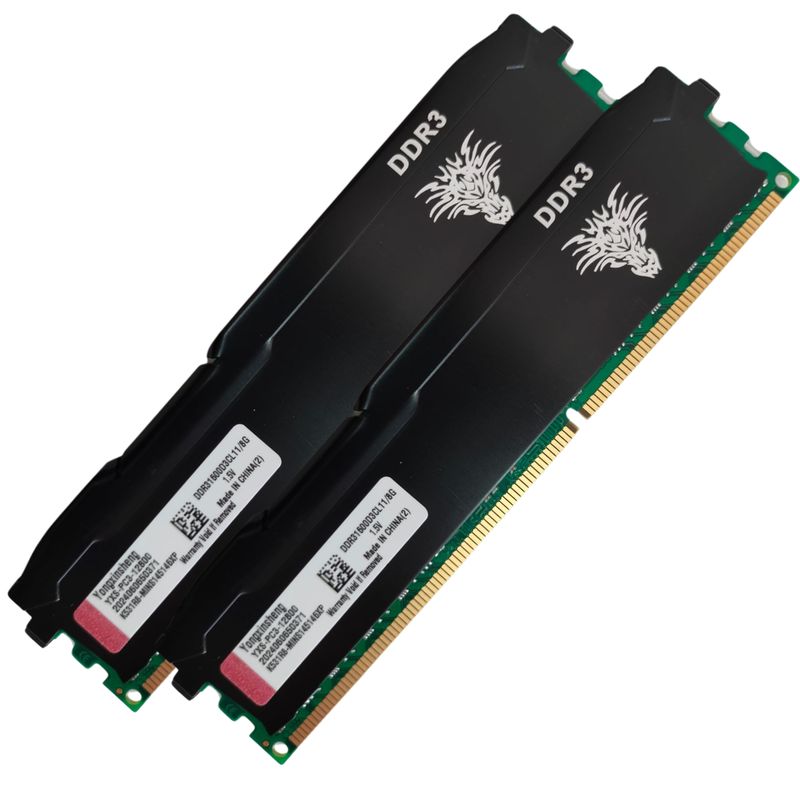GENERICO - Memoria Ram Ddr3 Gamer Blindada Color Negro 16 Gb ( 2x8 Gb)