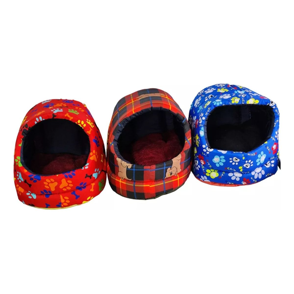 GENERICO - Cama Perro Iglu Pequeña Portatil Espum Poliuretano Estanpa L