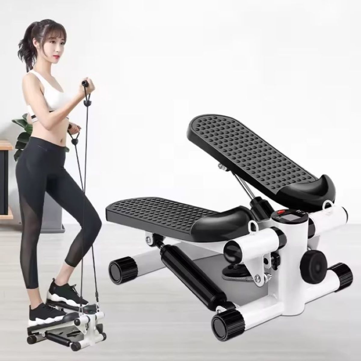 ZHOPI CO - Mini Maquina De Fitness Pedales Bicicleta Pantalla Y Bandas