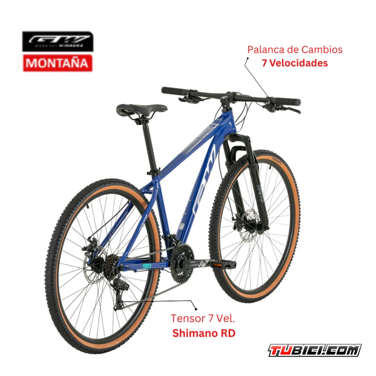 GW - BICICLETA GW MONKEY RIN 29 7 VEL ALUMINIO TALLA M