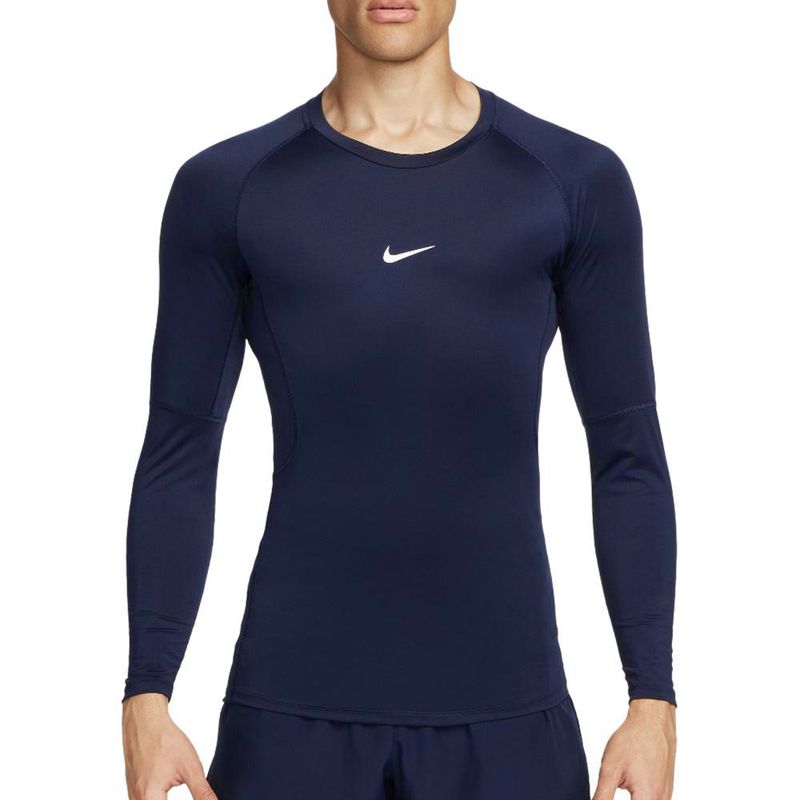 NIKE - Camiseta Nike Pro Manga Larga-Azul