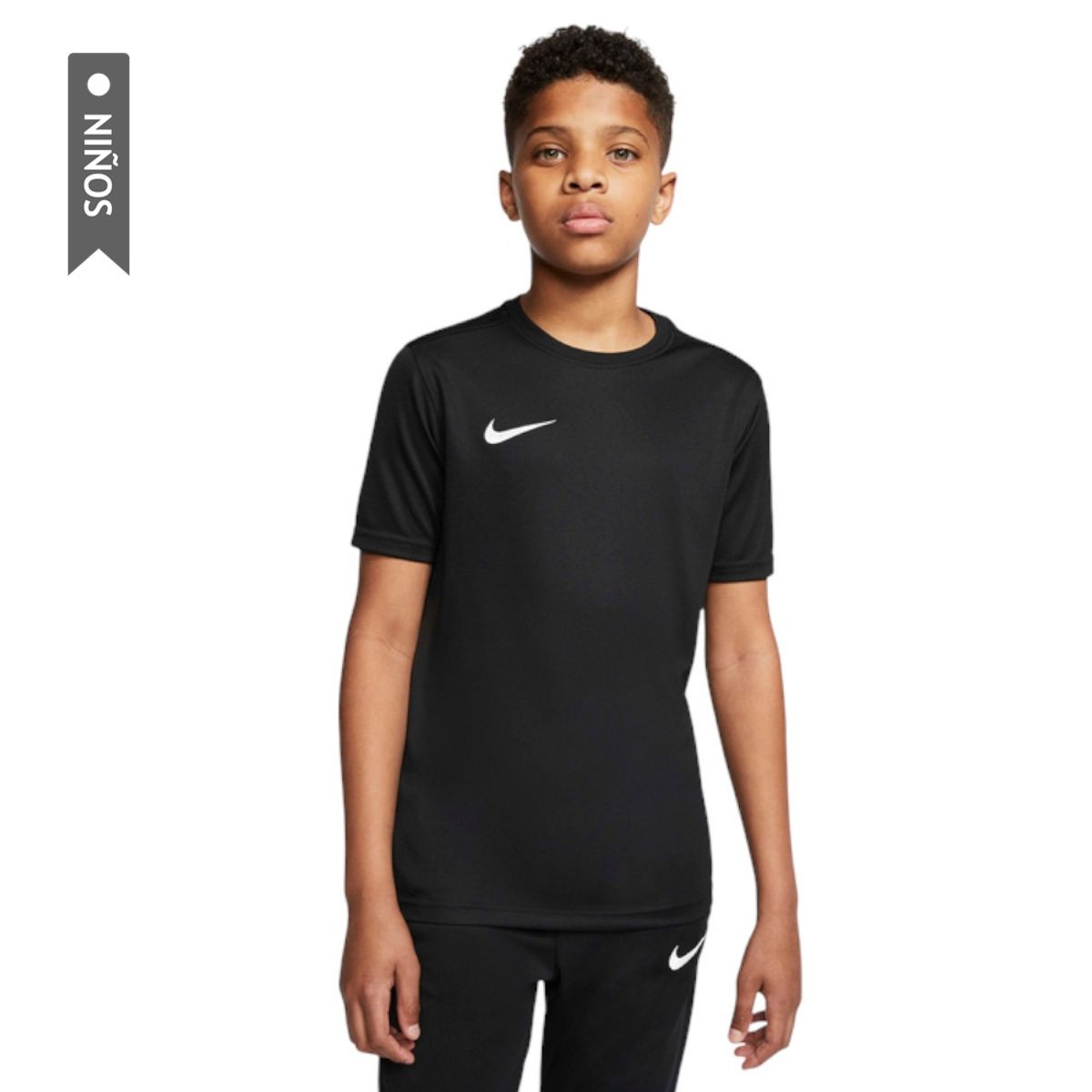 NIKE - Camiseta Nike Park Vii De Niños-Negro