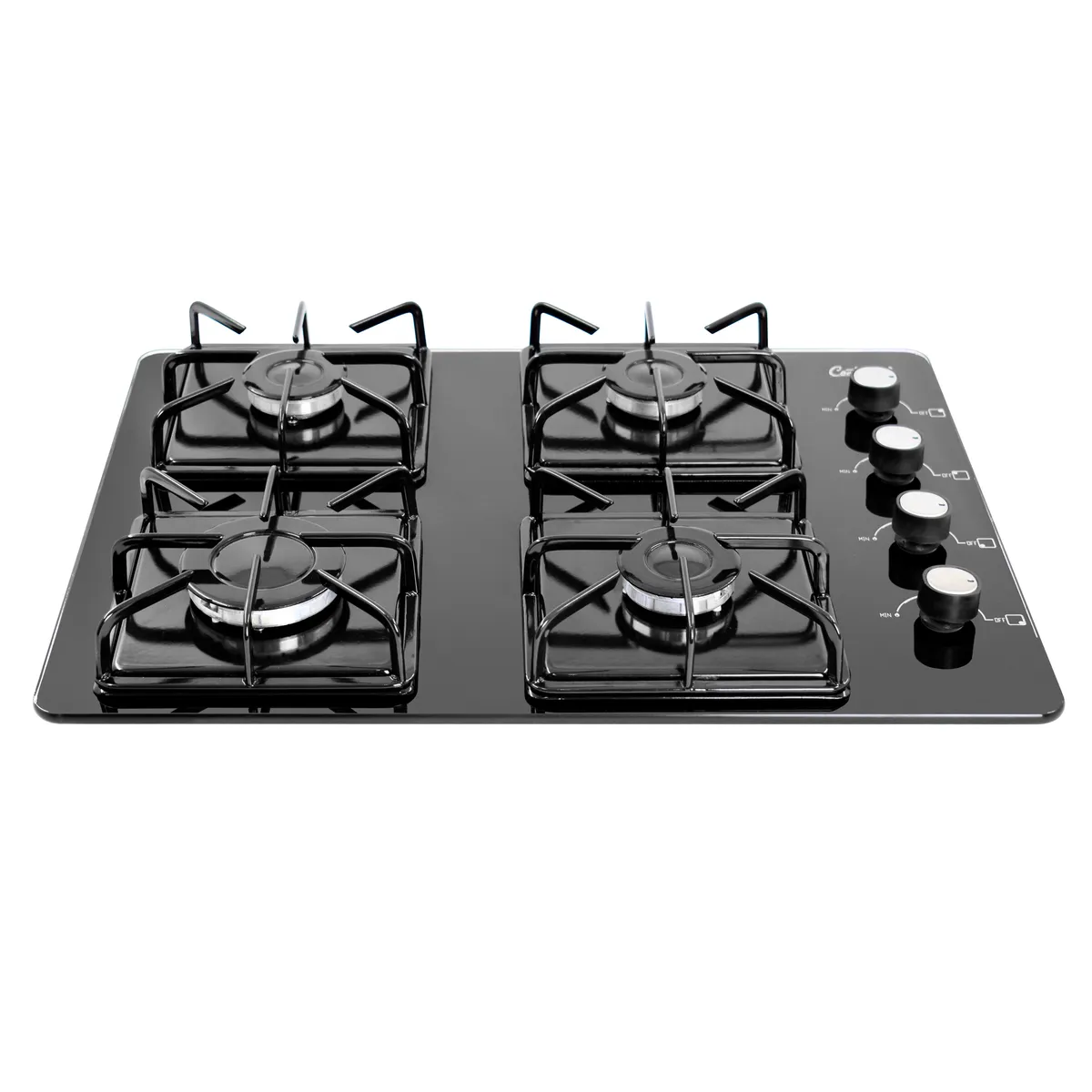 CONTINENTAL - Estufa Empotrable 4 puestos Vidrio Templado 60x45cm Gas Natural 6323