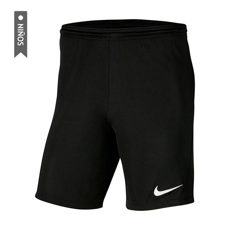 NIKE - Pantaloneta Nike Park Iii Niño-Negro